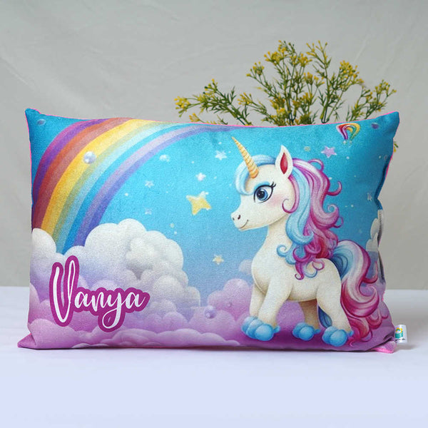 Personalized Unicorn Printed Kids Pillow